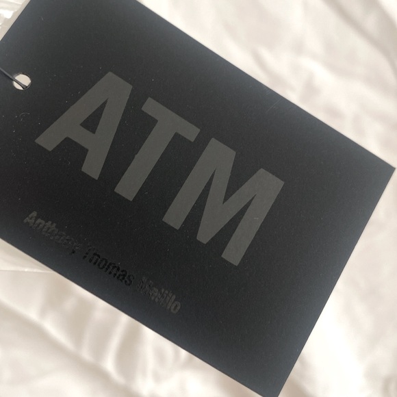 (B10) ATM Womens Silk Crop Tank Top, Color: Chalk, NWT, Size Small - Picture 7 of 12